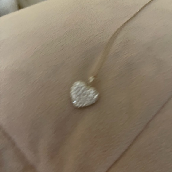 - Silver heart necklace with Swarovski crystals … - Picture 2 of 4